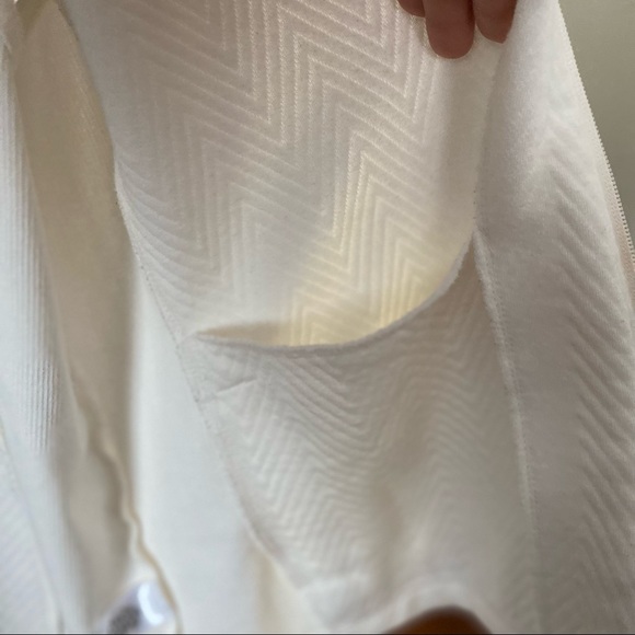 CROFT & BORROW | Off White/Cream Cotton Blend Zip Vest - Picture 9 of 9